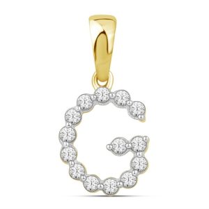 10K 0.13CT CHARM "INITIAL G"