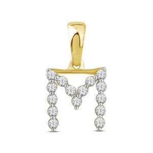 10K 0.12CT CHARM "INITIAL M"