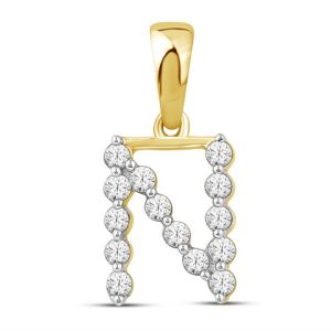 10K 0.13CT CHARM "INITIAL N"