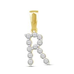 10K 0.13CT CHARM "INITIAL R"