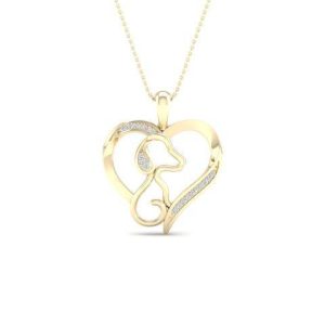10K 0.05CT CHARM "HEART"