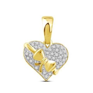 10k 0.08ct Charm "heart"