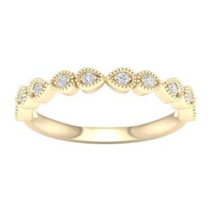 10K DIAMOND 0.06 CT RING