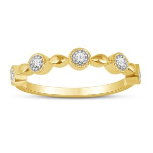 10K DIAMOND 0.10 CT RING