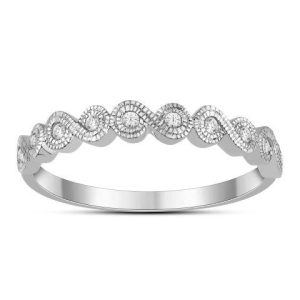 10K DIAMOND 0.12 CT RING