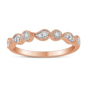 10K DIAMOND 0.08 CT RING