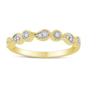 10K DIAMOND 0.08 CT RING
