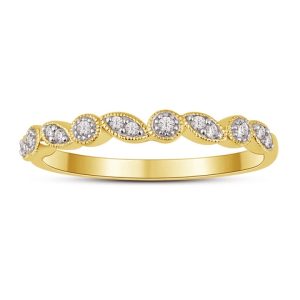 10K DIAMOND 0.10 CT RING