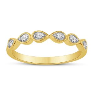 10K DIAMOND 0.10 CT RING