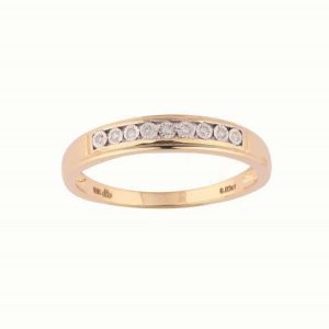 10K DIAMOND 0.03 CT MENS RING