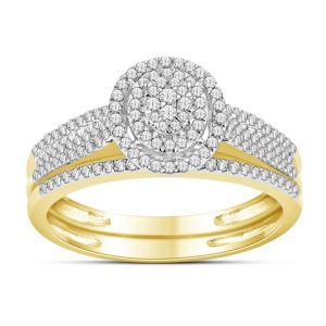 14k 0.40 Ct Diamond Bridal Set