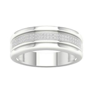 10K DIAMOND 0.20 CT MENS RING