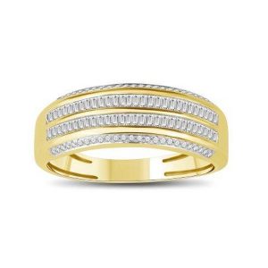 10K DIAMOND 0.55 CT MENS RING