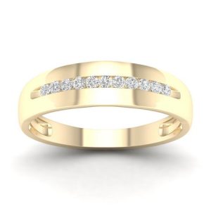 10K DIAMOND 0.16-0.17 CT MENS RING