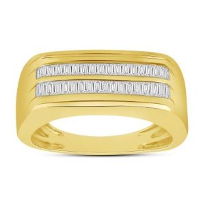 10K DIAMOND 0.50 CT MENS RING