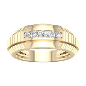 10K DIAMOND 0.33 CT MENS RING