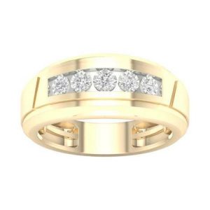 10K DIAMOND 0.20 CT MENS RING