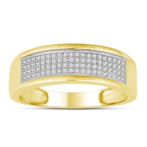 10K DIAMOND 0.22 CT MENS RING