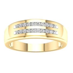 10K DIAMOND 0.22 CT MENS RING