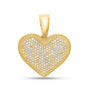 10k 0.34ct Charm "heart"