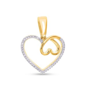 10K 0.09CT Charm "HEART"