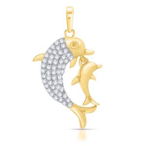 10K 0.21-0.23CT CHARM "DOLPHIN"