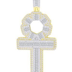 10K 1.09-1.29CT CHARM "ANKH CROSS"