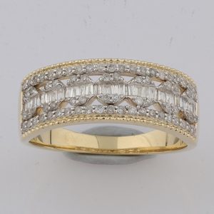 10K DIAMOND 0.50 CT MENS RING