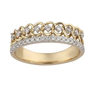 14k 0.26-0.28 Ct Diamond Ring Ladies