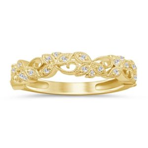 10K DIAMOND 0.14 CT RING