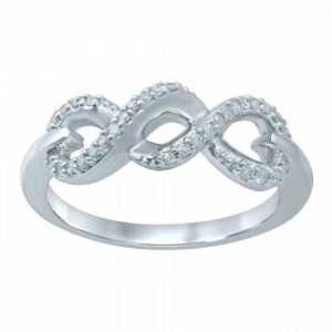 10K DIAMOND 0.16 CT RING