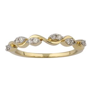 14k 0.16 Ct Diamond Ring Ladies