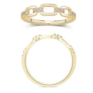 10K DIAMOND 0.07 CT RING