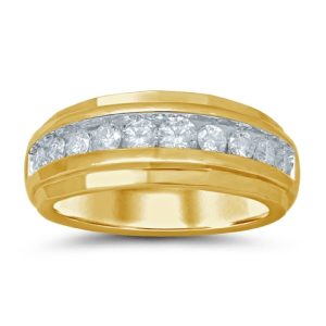 14K DIAMOND 1.03-1.07 CT MENS RING ("MACHO")