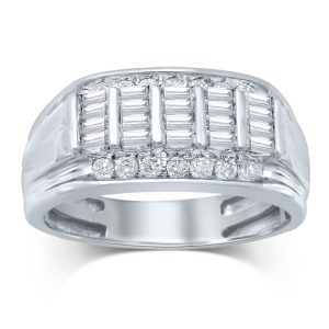 14K DIAMOND 1.00 CT MENS RING