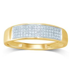 10K DIAMOND 0.20-0.23 CT MENS RING