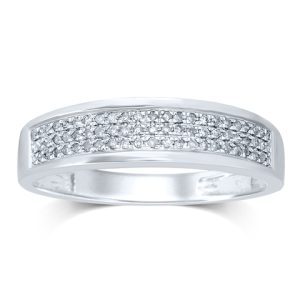 10K DIAMOND 0.18-0.23 CT MENS RING