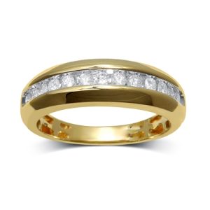 14K DIAMOND 0.47 CT MENS RING