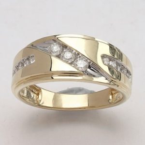 10K DIAMOND 0.50 CT MENS RING