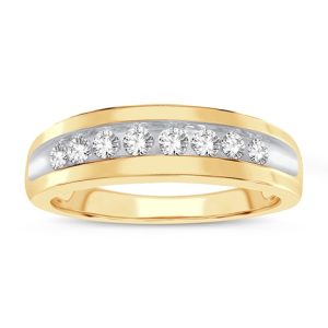 10K DIAMOND 0.47-0.50 CT MENS RING