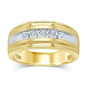 10K DIAMOND 0.08 CT MENS RING (FANUC)