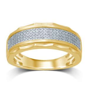 10K DIAMOND 0.31-0.36 CT MENS RING