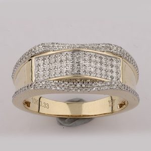 10K DIAMOND 0.35 CT MENS RING
