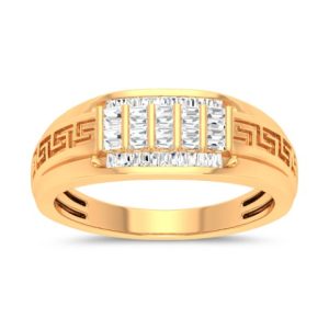 10K DIAMOND 0.32 CT MENS RING