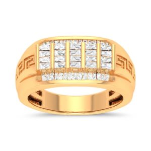 10K DIAMOND 0.77 CT MENS RING