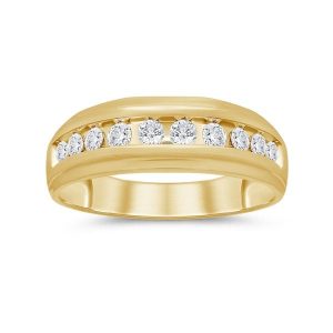 14K DIAMOND 0.48-0.53 CT MENS RING ("MACHO")