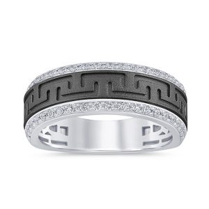 14K DIAMOND 0.50 CT MENS MACHINE RING (WITH JALI)