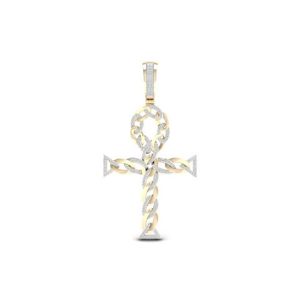 10K 0.40-0.45CT CHARM "ANKH CROSS"