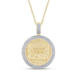 10K 1.28CT CHARM "LAST SUPPER"