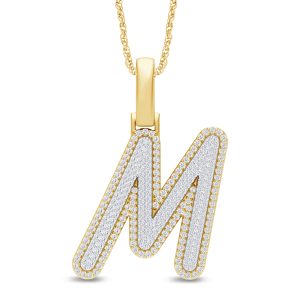 10k 0.40-0.45ct Charm "initial M"